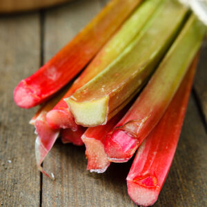 Rhubarb in a Basket Image
